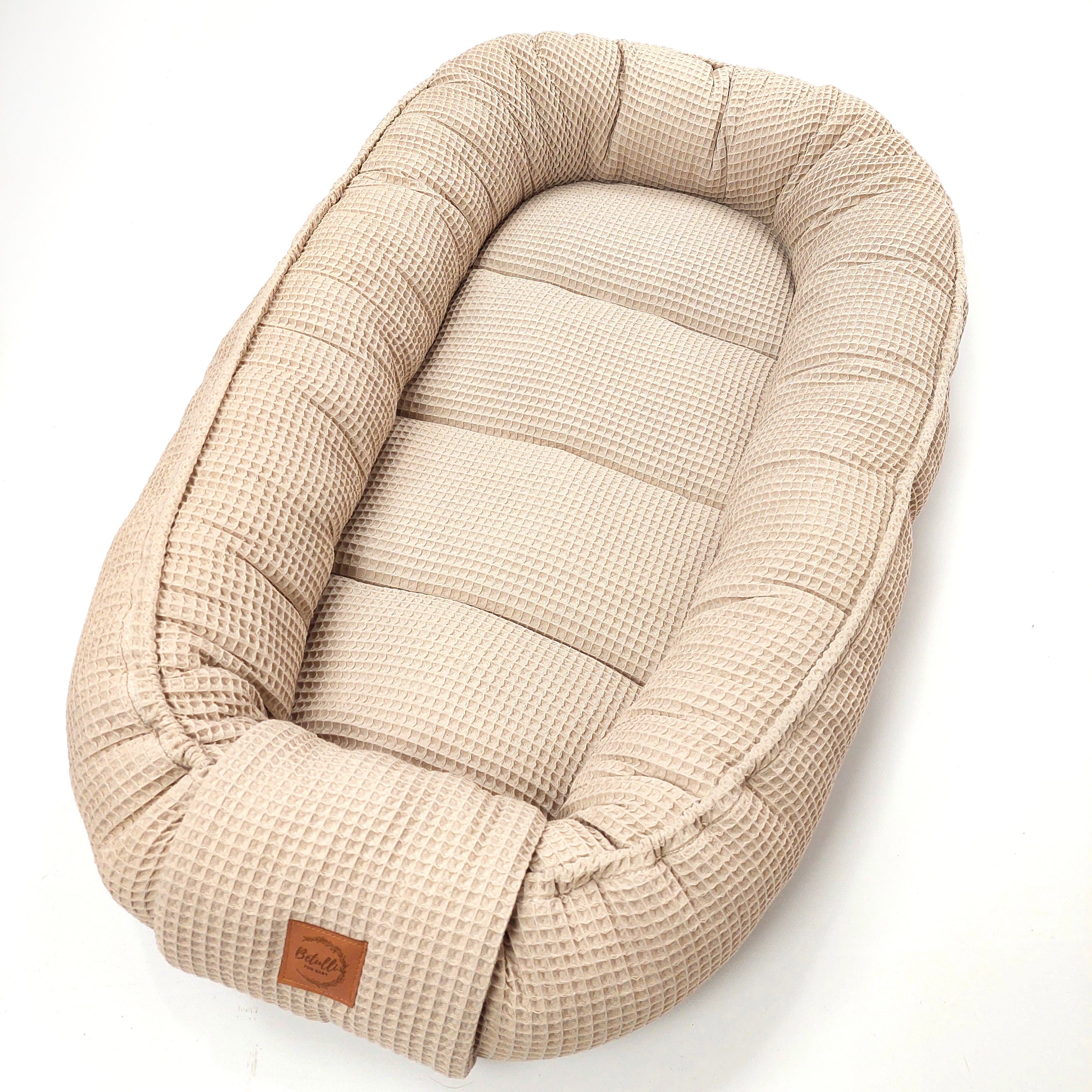 Babynest Waffel Hellbeige