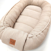 Babynest Waffel Hellbeige