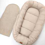 Babynest Waffel Hellbeige