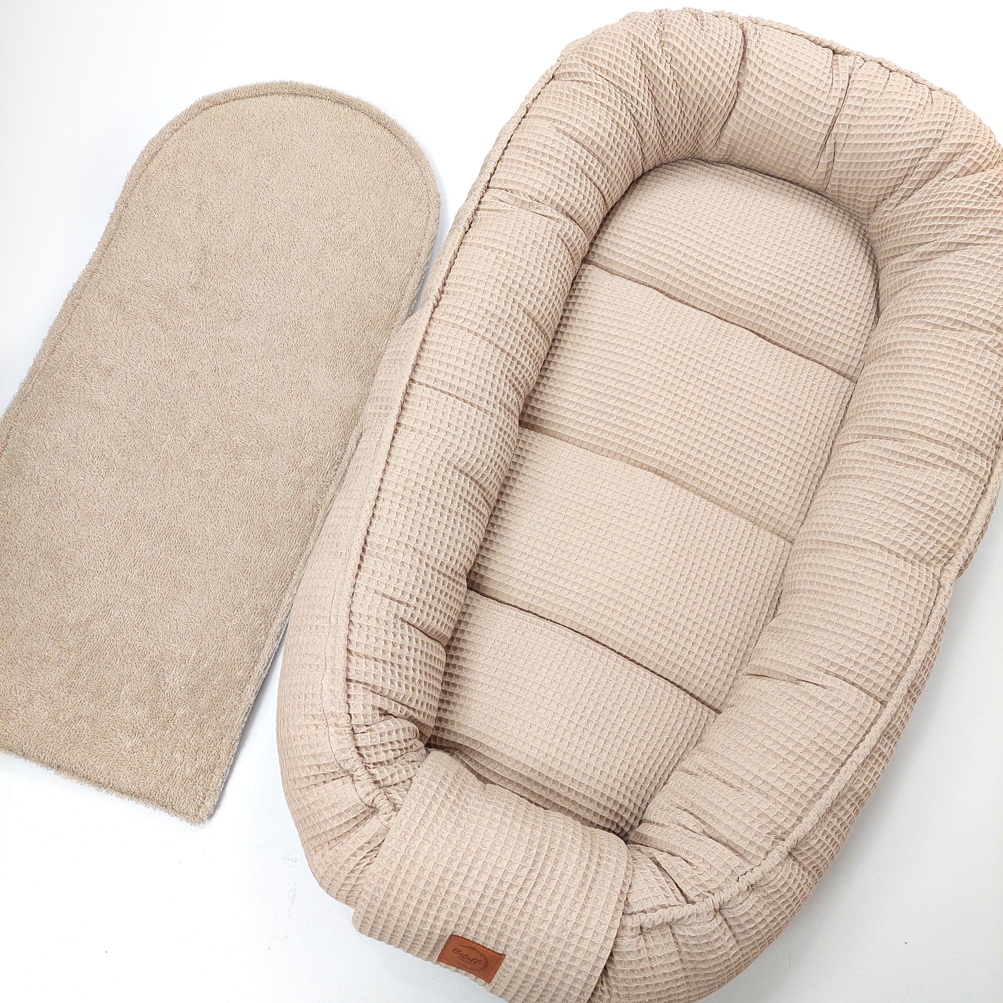 Babynest Waffel Hellbeige