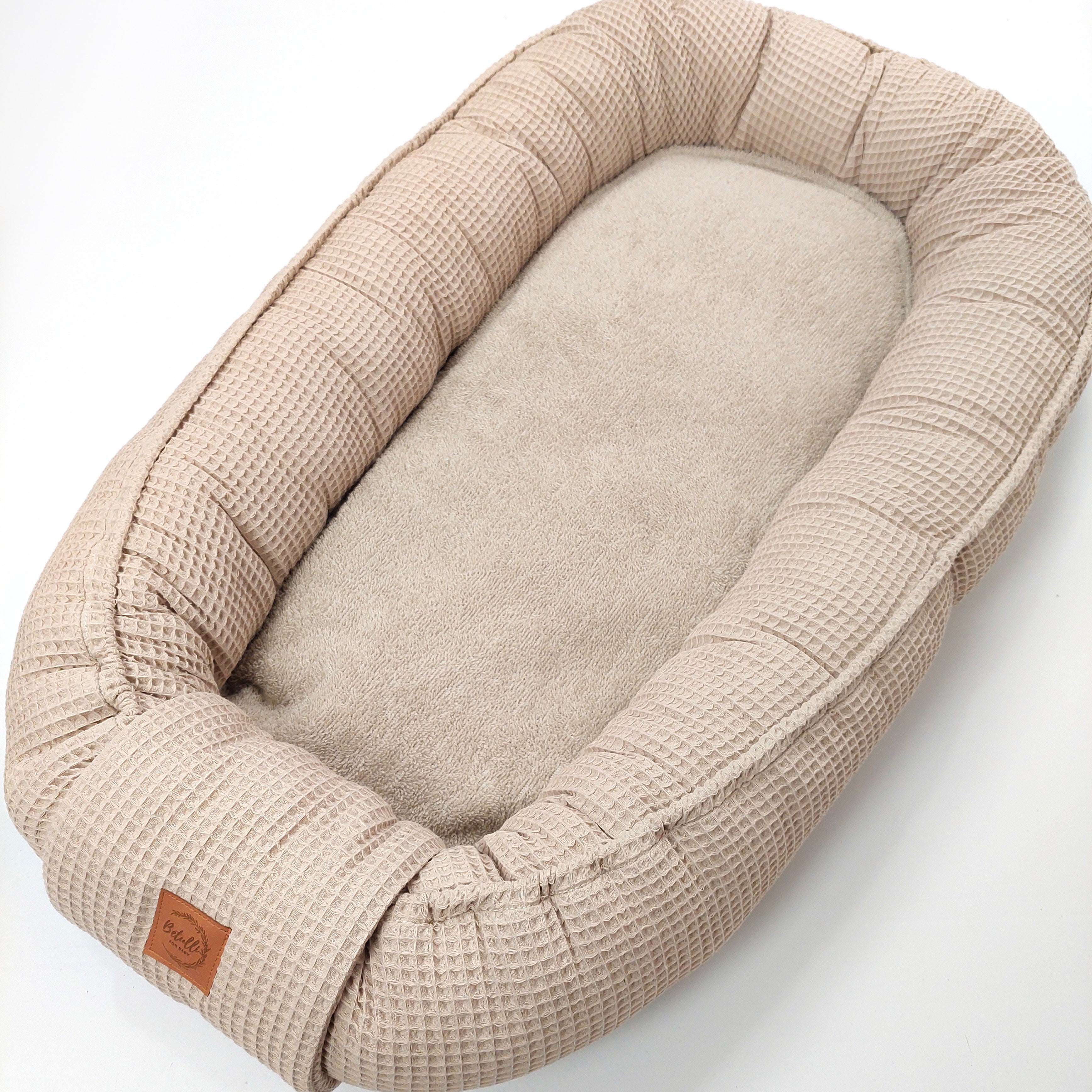 Babynest Waffel Hellbeige