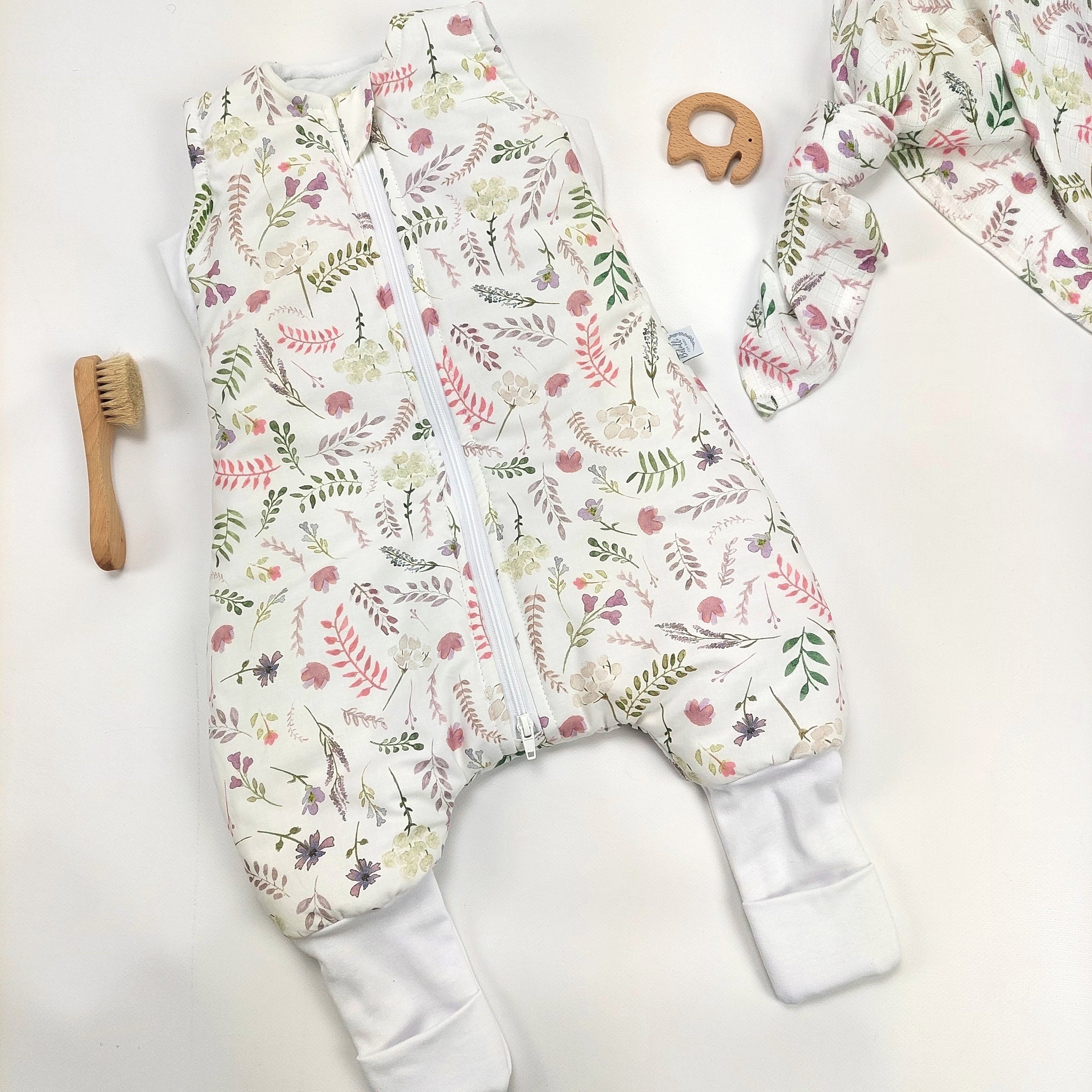 schlafsack frühling baby Baby Schlafsack mit Füßen Blumen – Betulli
