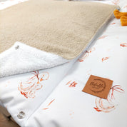 Wasserdichte Wickelauflage Beige Gänse