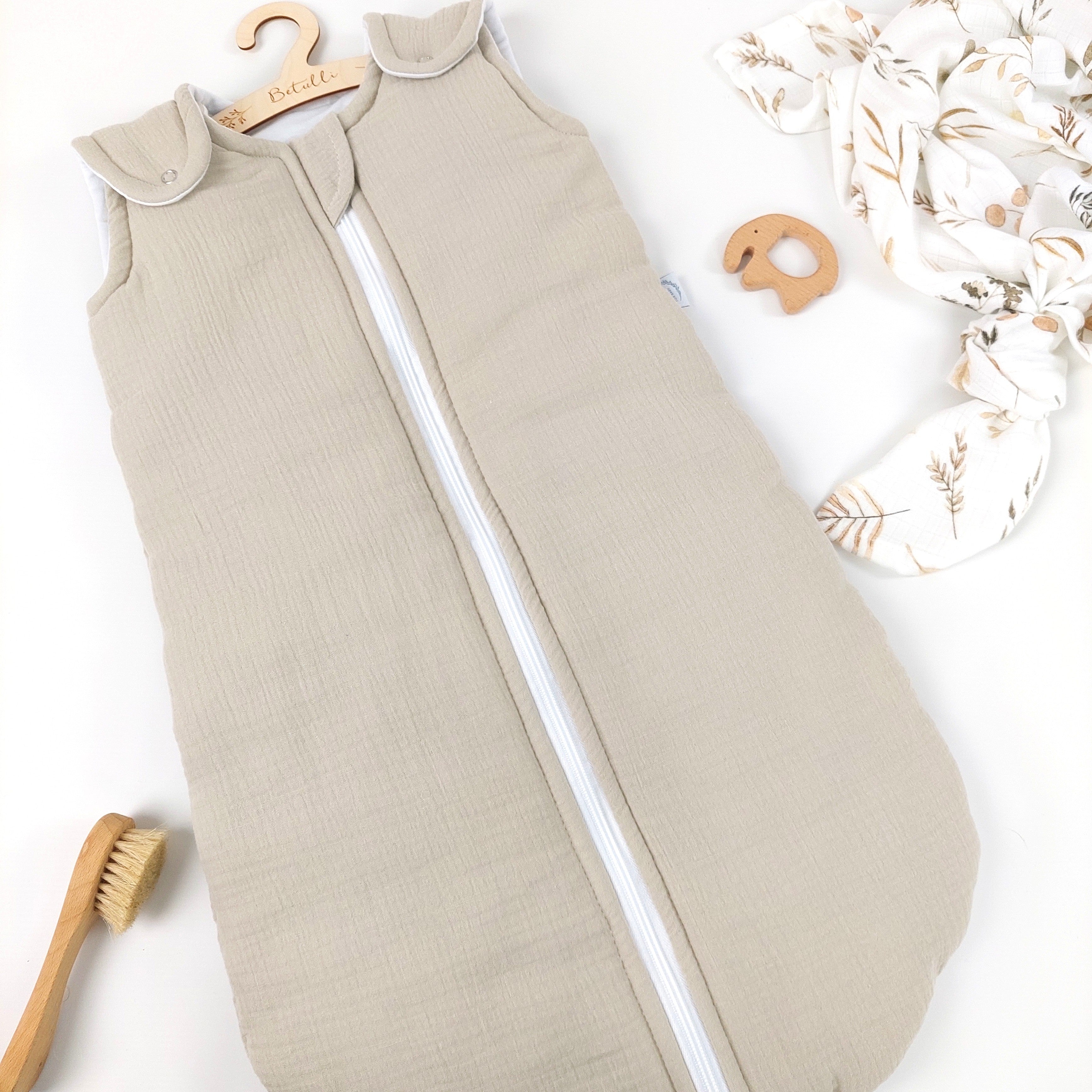 Baby Schlafsack Musselin Beige – Betulli
