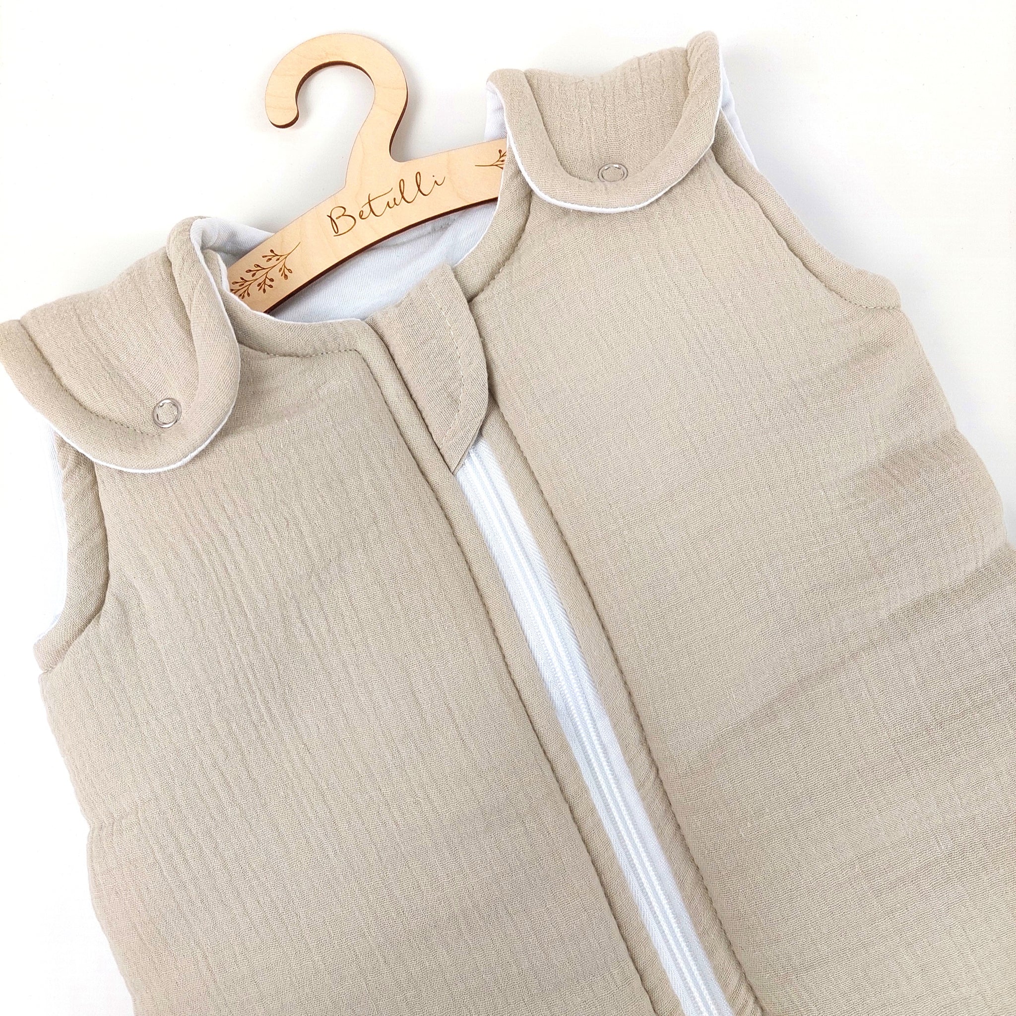 schlafsack musselin 130 Baby Schlafsack Musselin Beige – Betulli
