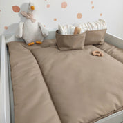 Wasserabweisende Wickelauflage Dunkelbeige Mocha mousse