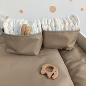 Wasserabweisende Wickelauflage Dunkelbeige Mocha mousse
