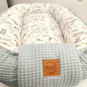 Babynest Waffel Salbei Wiese