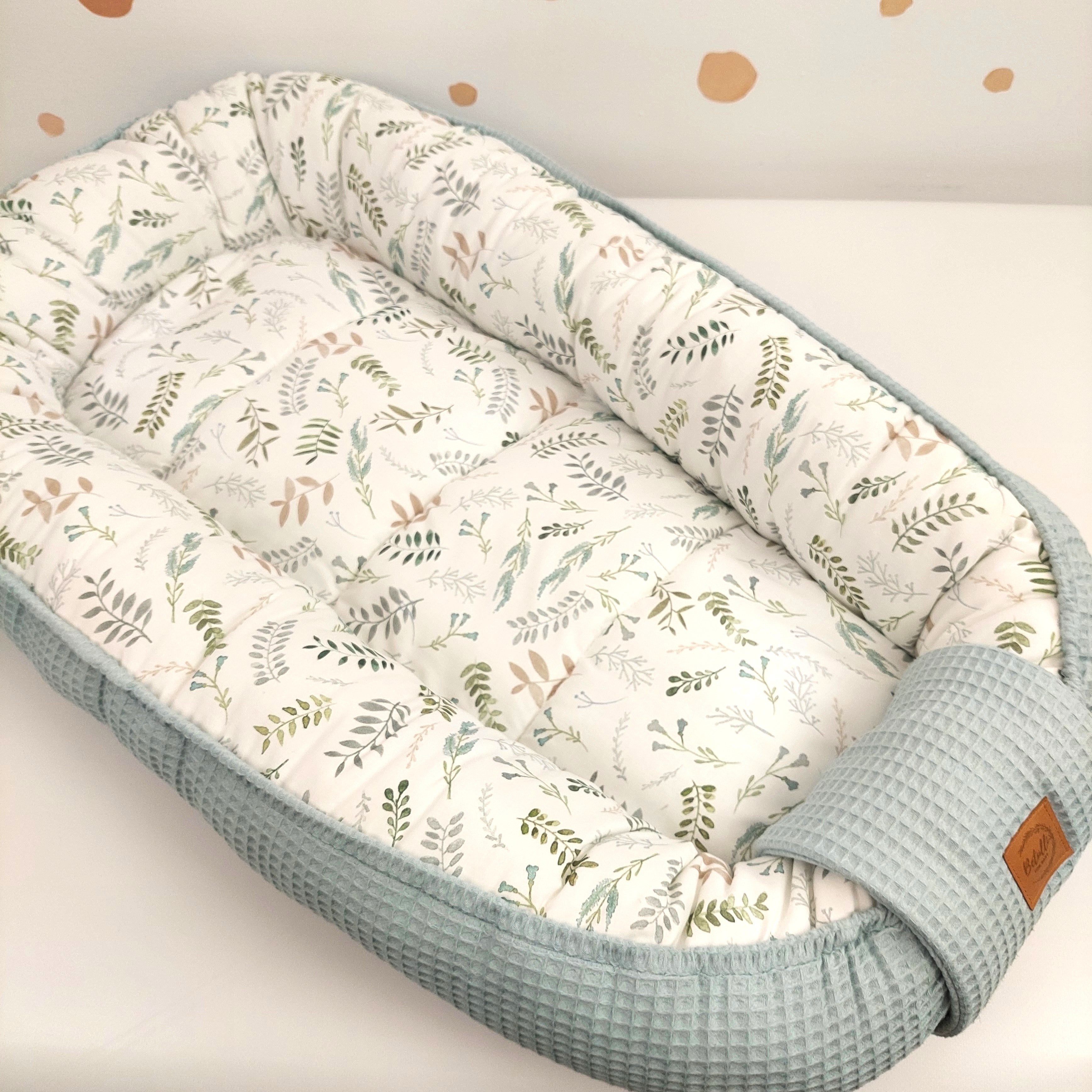 Babynest Waffel Salbei Wiese
