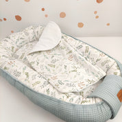 Babynest Waffel Salbei Wiese