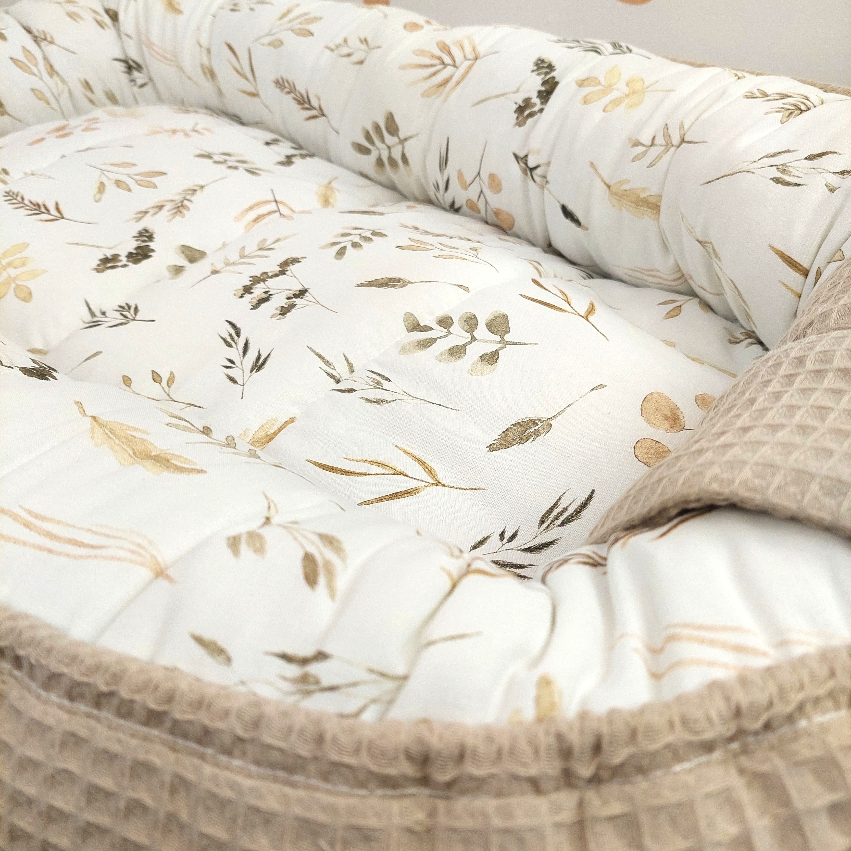 Babynest Waffel Hellbeige Boho