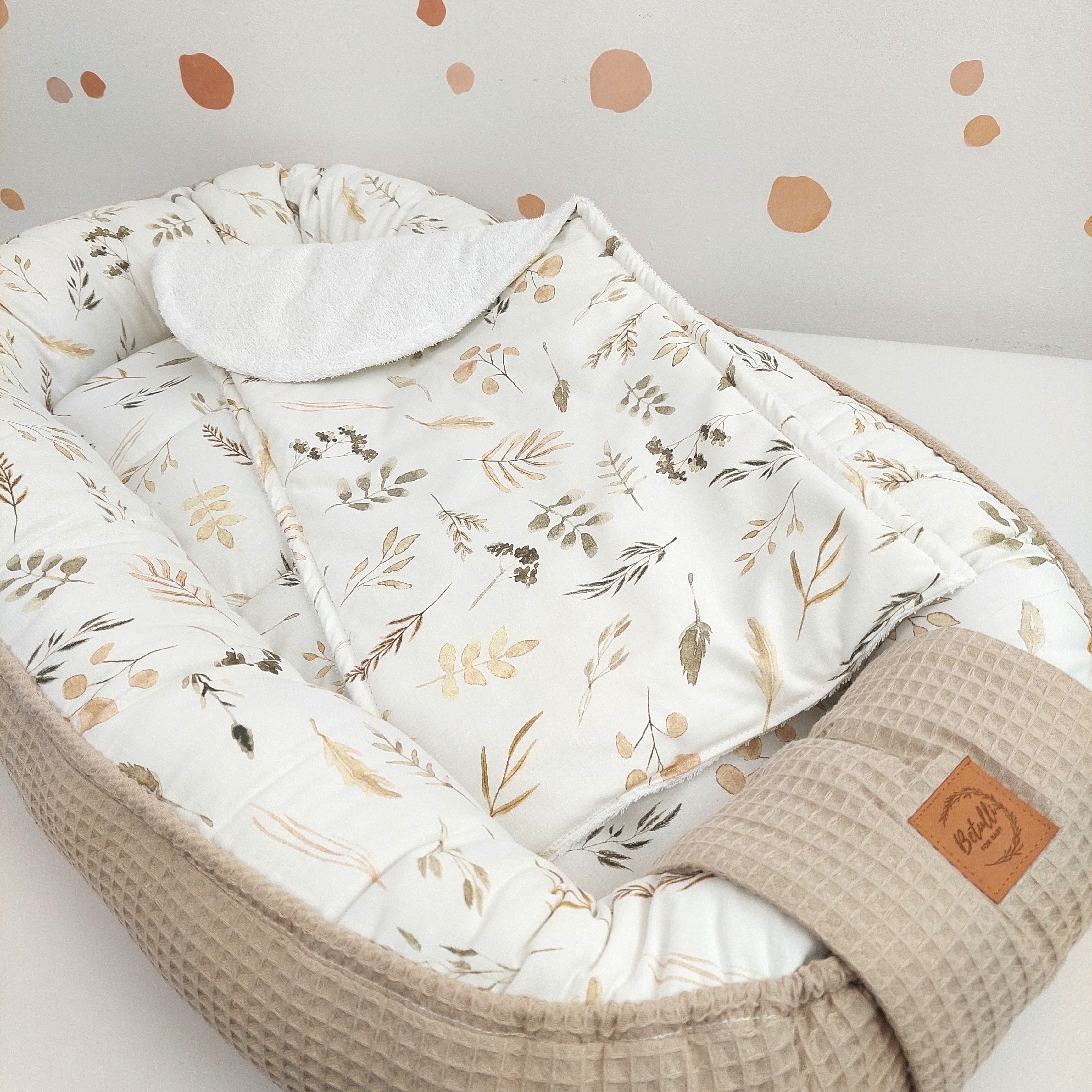 Babynest Waffel Hellbeige Boho