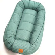 Babynest Waffel Altgrün