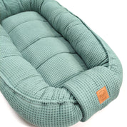 Babynest Waffel Altgrün