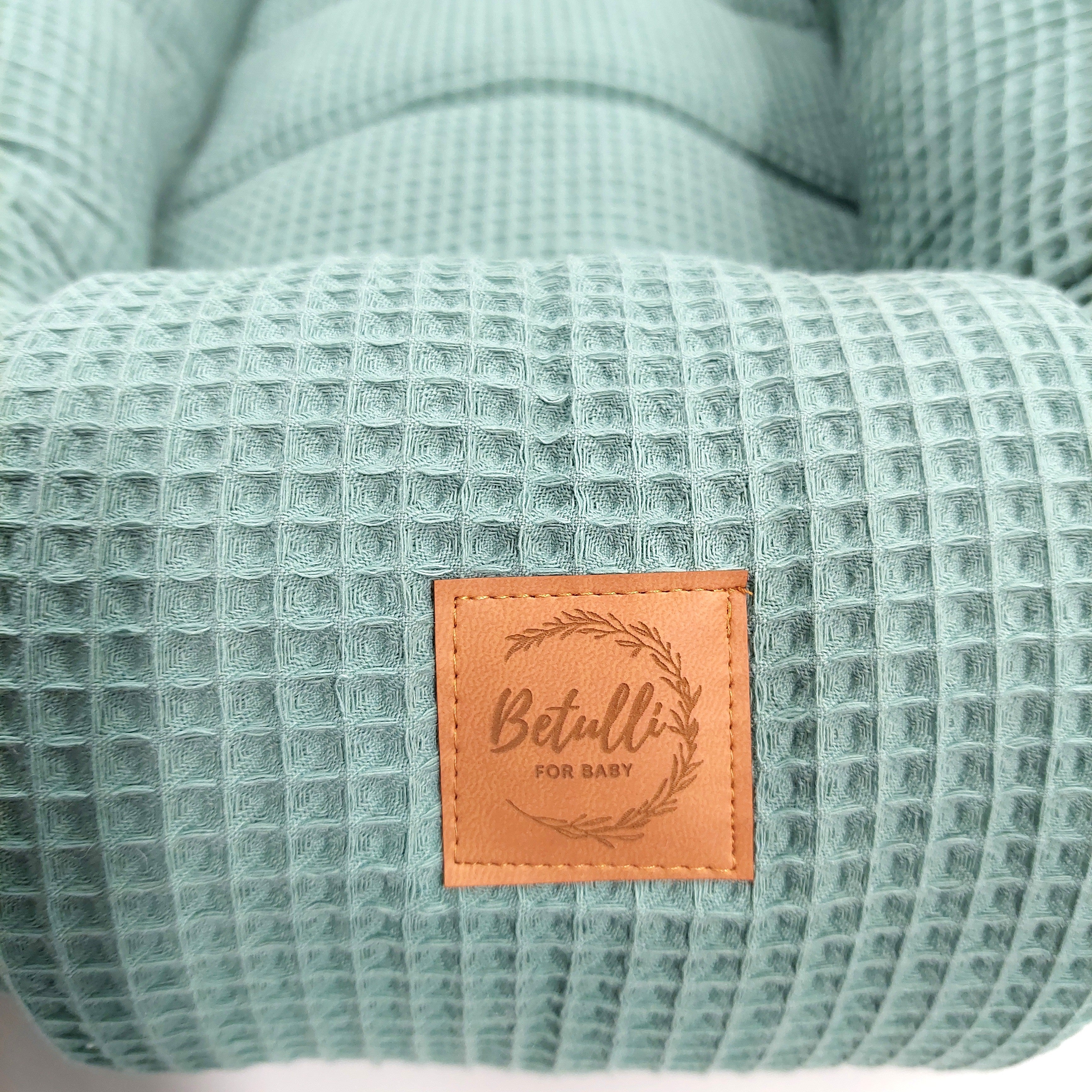 Babynest Waffel Altgrün