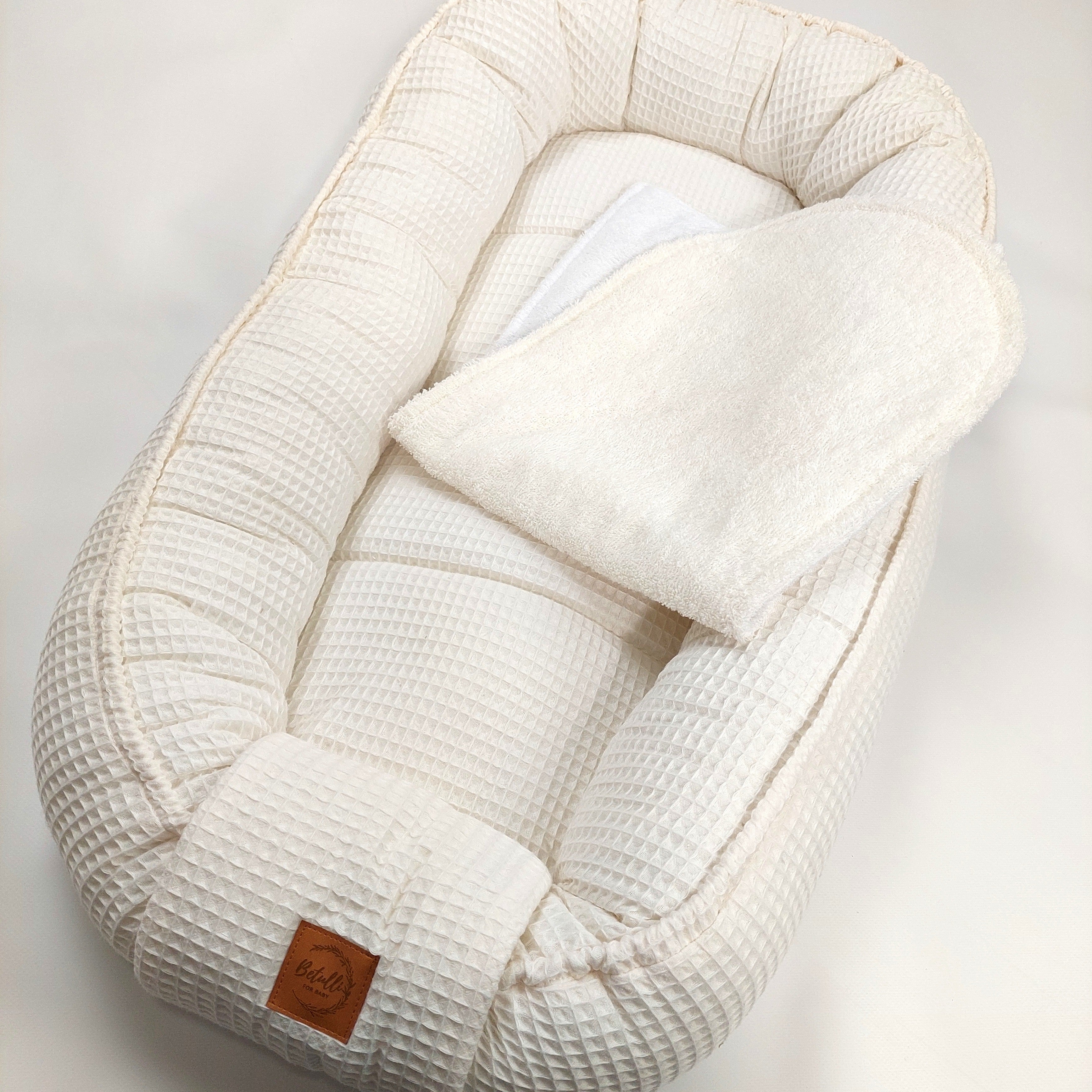 Babynest Waffel Weiße Creme