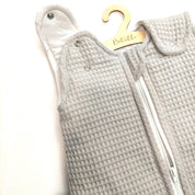 Baby Schlafsack Waffel Hellgrau