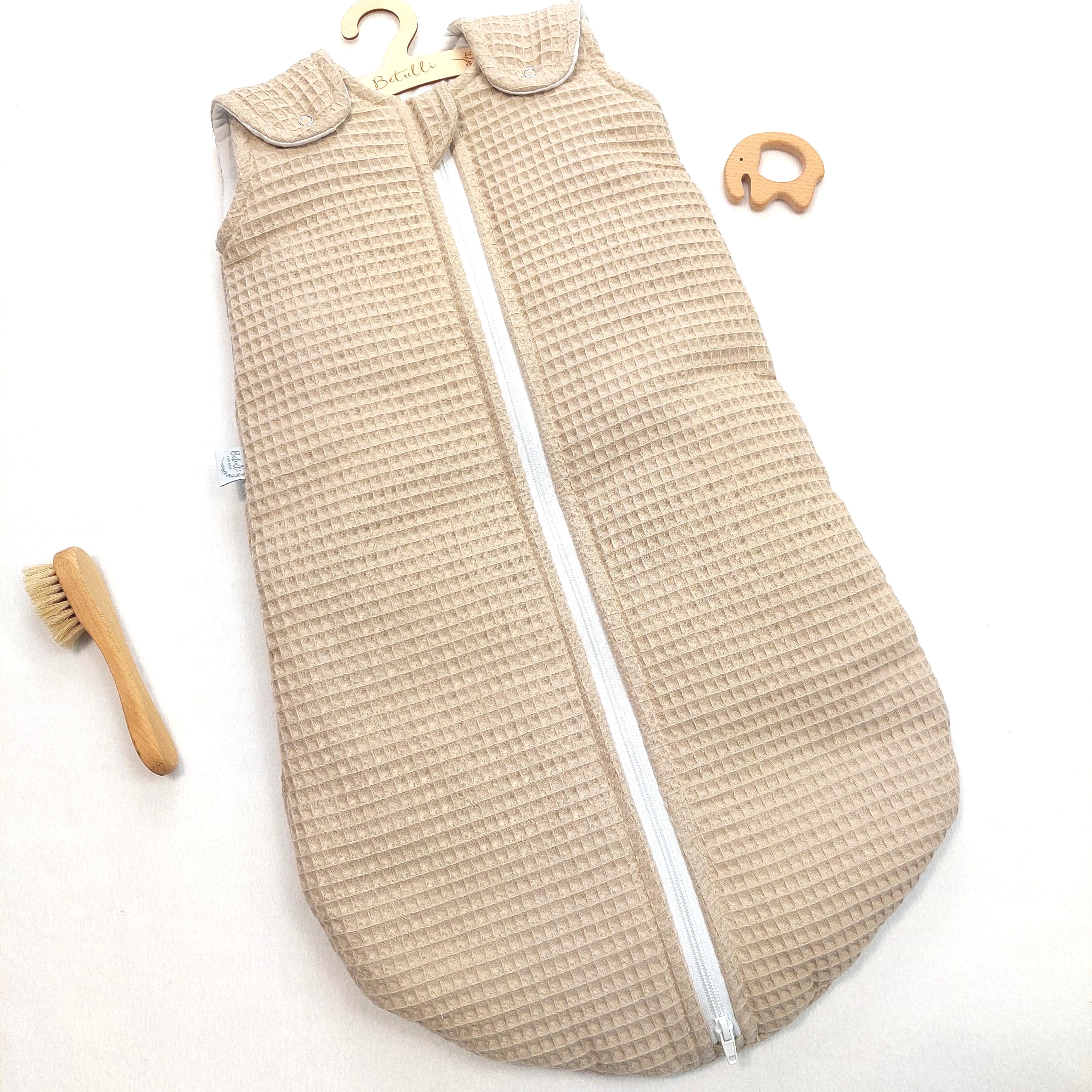 Baby Schlafsack Waffel Hellbeige – Betulli