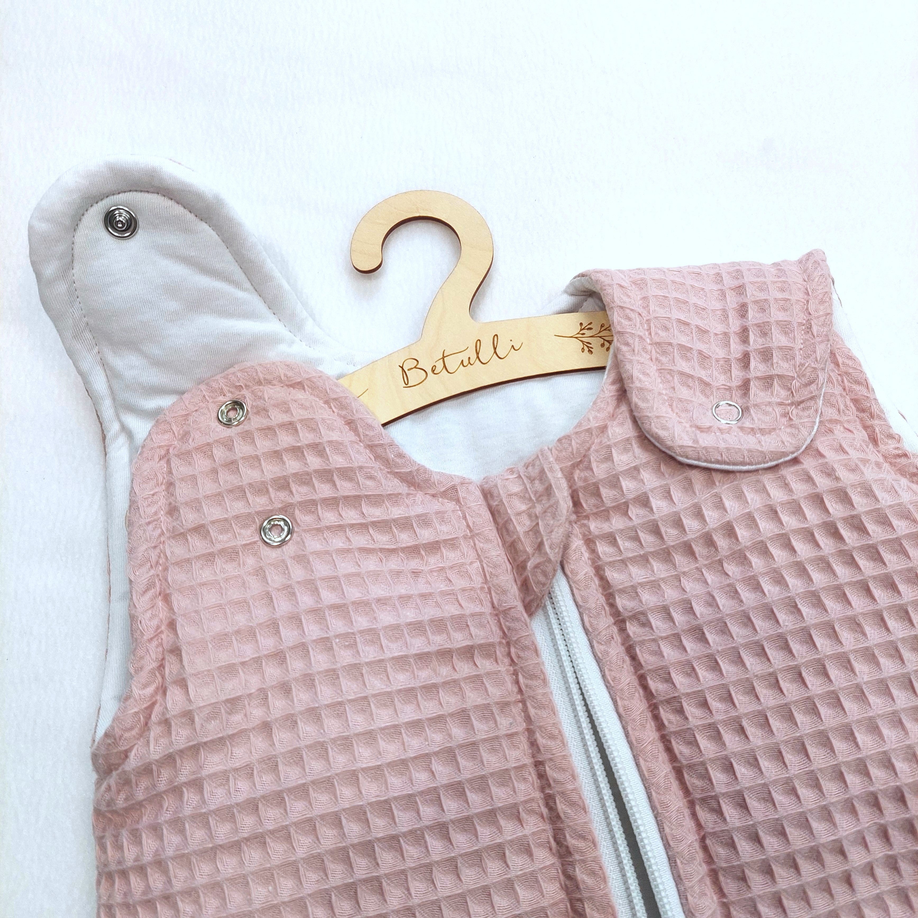 Baby Schlafsack Waffel Puderrosa