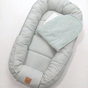 Babynest Waffel Salbei Mint