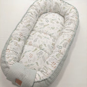 Babynest Waffel Salbei Floral