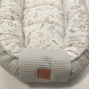 Babynest Waffel Salbei Floral