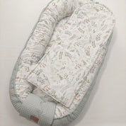 Babynest Waffel Salbei Floral