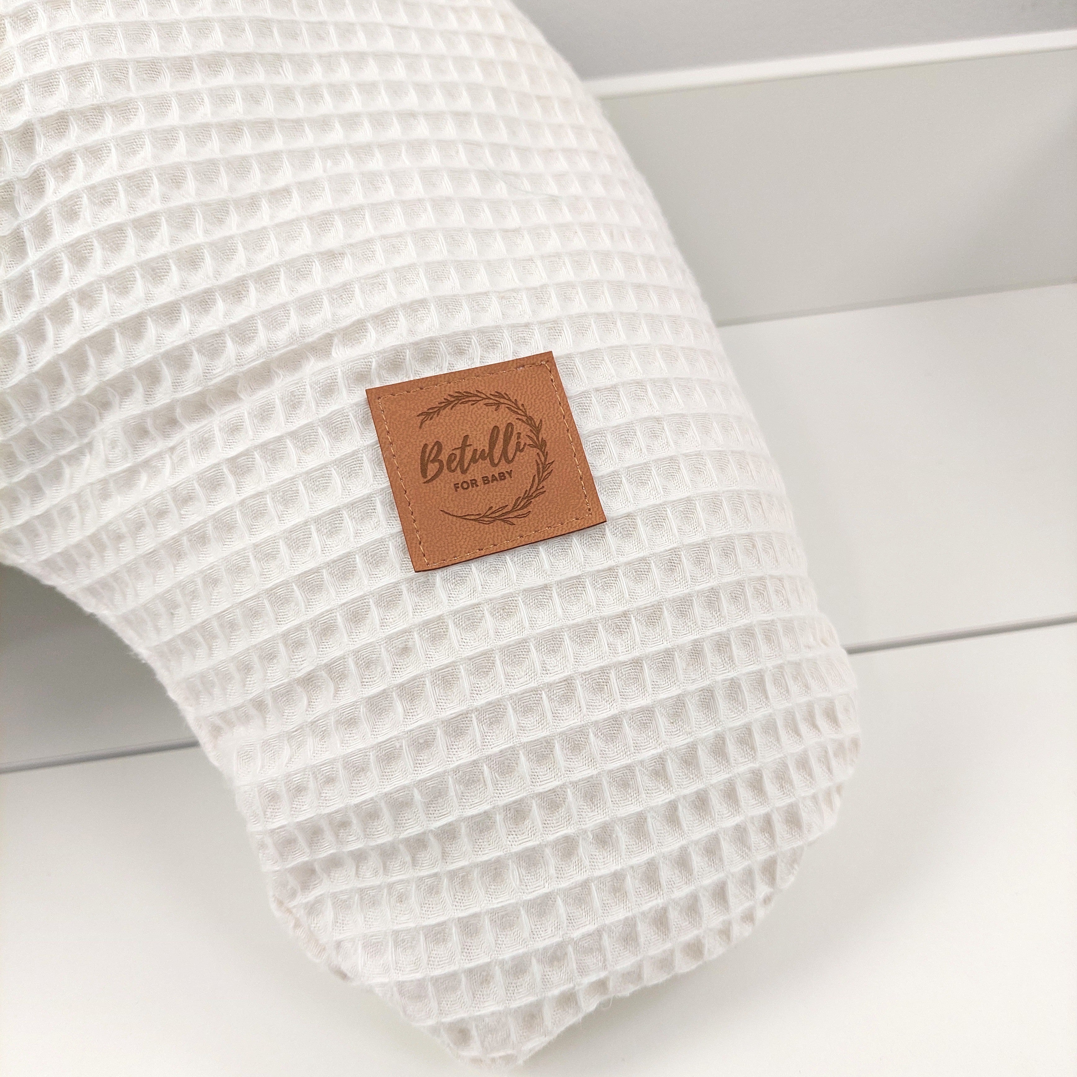 Stillkissen mit abnehmbarem Bezug Waffel Weiße Creme
