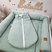 Baby Schlafsack Waffel Salbeigrün