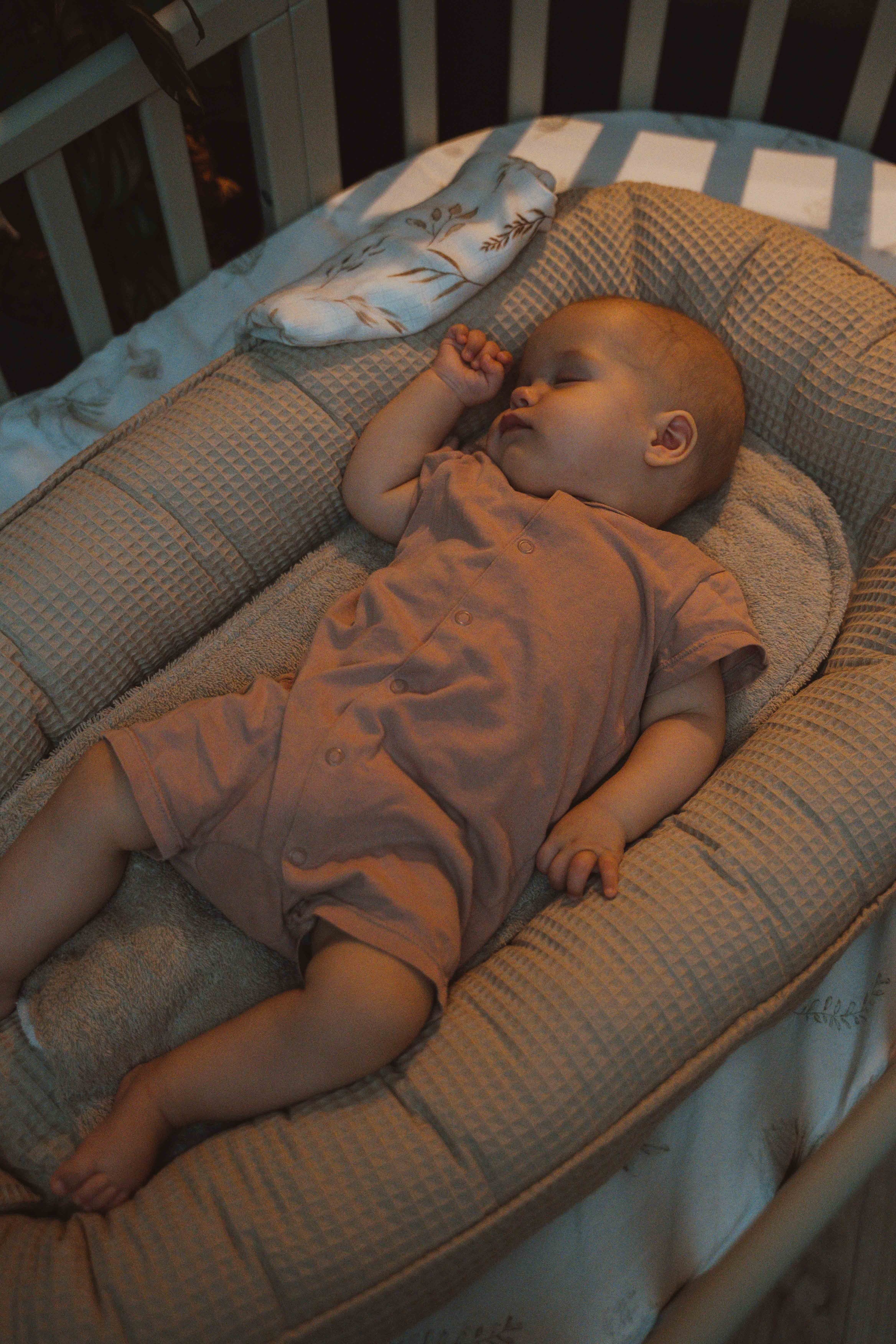 Babynest Waffel Hellbeige