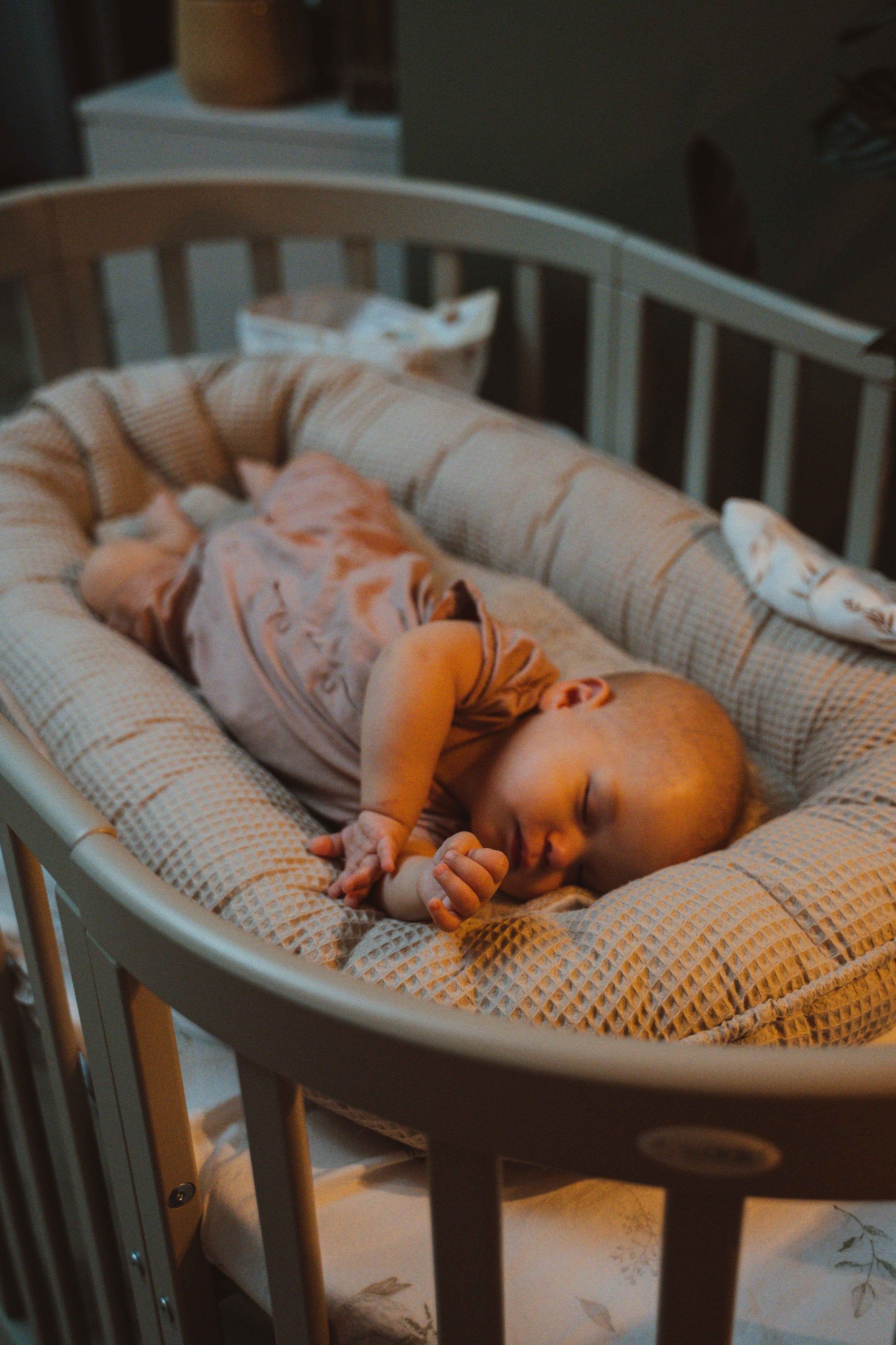 Babynest Waffel Hellbeige