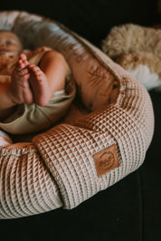 Babynest Waffel Hellbeige Boho