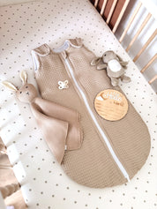 Baby Schlafsack Waffel Hellbeige