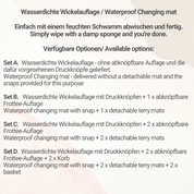Wasserdichte Wickelauflage Beige Gänse