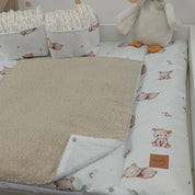 Wasserdichte Wickelauflage Beige Teddybären