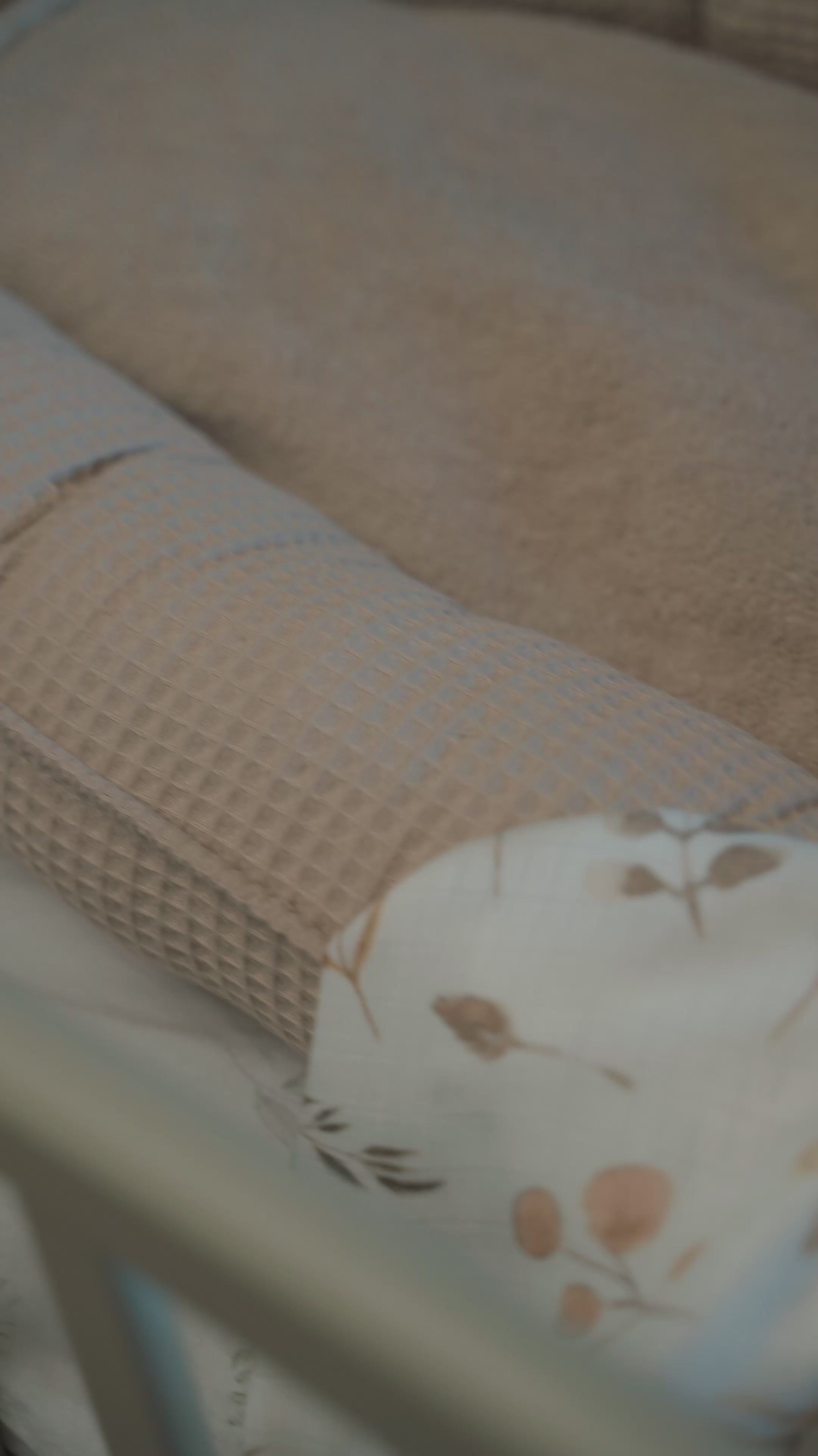 Babynest Waffel Hellbeige