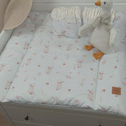 Wasserdichte Wickelauflage Beige Gänse