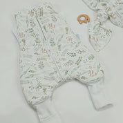 Baby Schlafsack mit Füßen Vintage Wiese