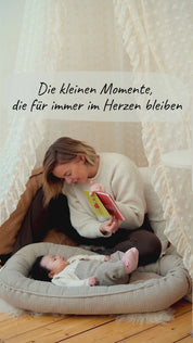 Babynest Waffel Dunkelbeige